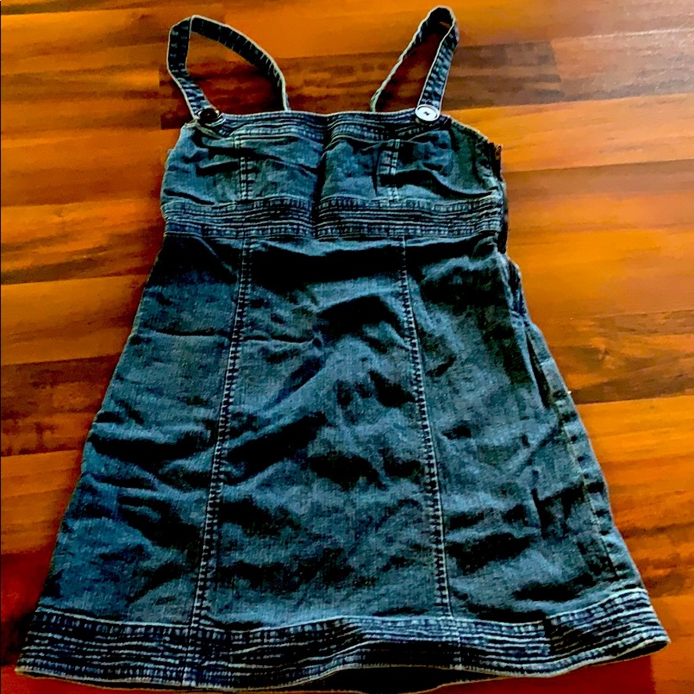 Jean overall dress